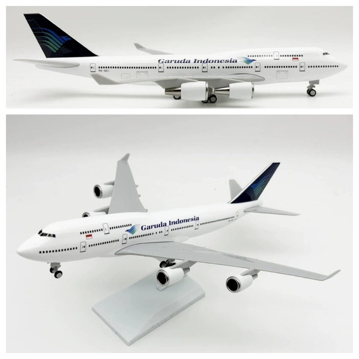 Model Kit Indonesia - 1/240 Scale Garuda Indonesia B747 Airplane