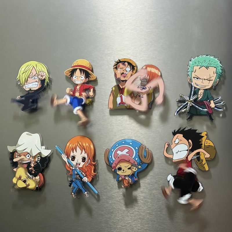 Model Kit One Piece - New One Piece rotating fridge magnet