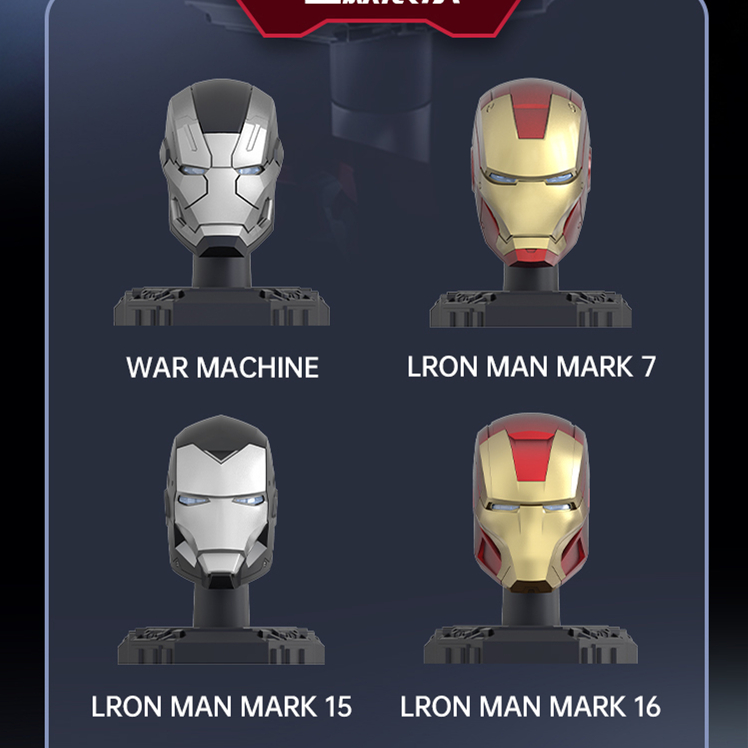 Original Iron Man Helmet Mask  - Model Kit Iron Man Mark 50 recension och pris