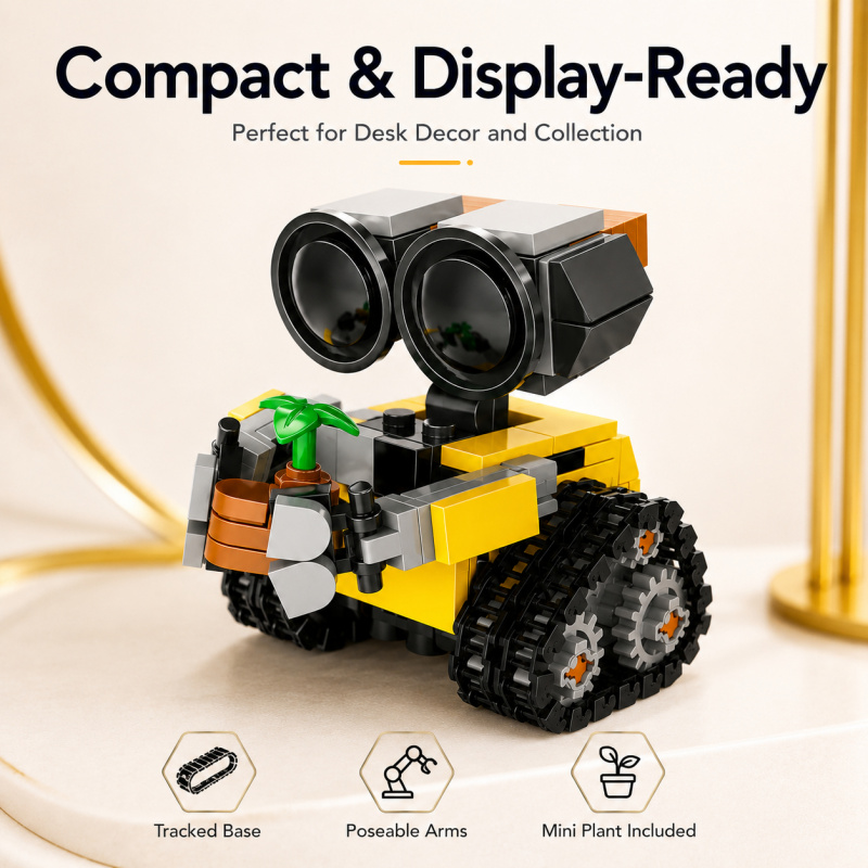 Mini Robot Building Blocks Set - Model Kit Accessories recension och pris