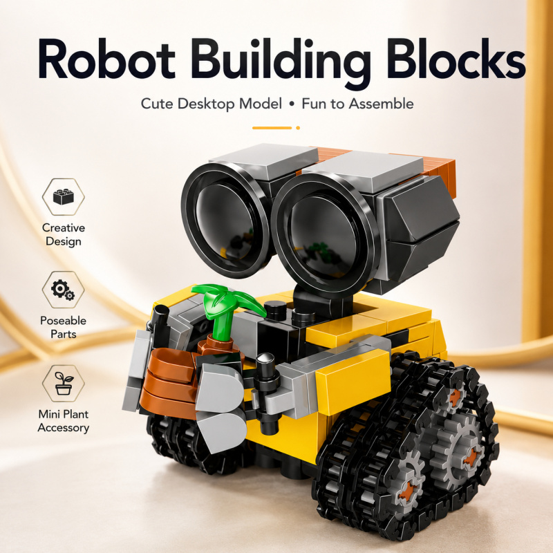 Mini Robot Building Blocks Set - Model Kit Accessories recension och pris