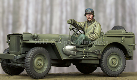 1:35 Resin kit  US Jeep Driver - Model Kit Cangdao recension och pris