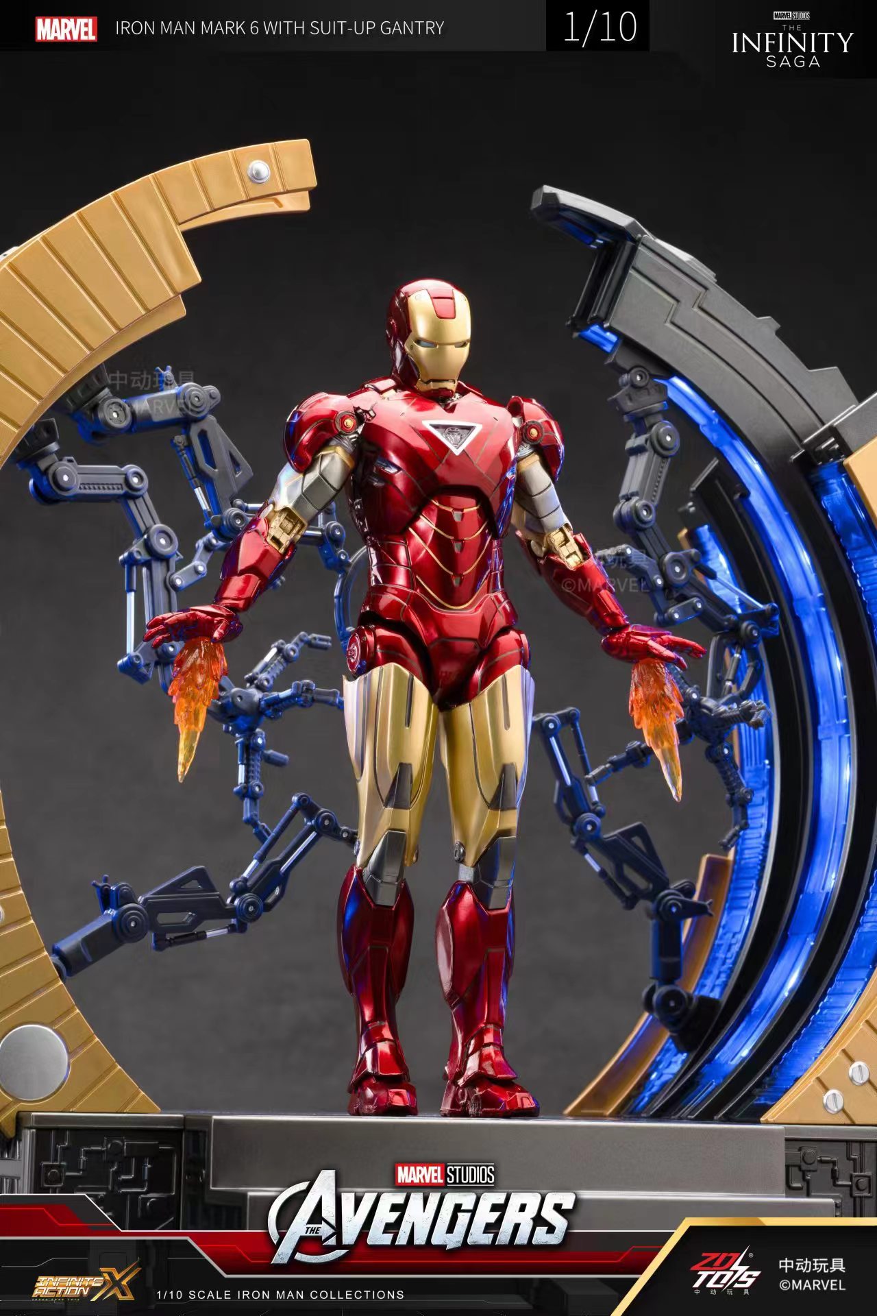 Original ZD Toys Iron Man WITH - Model Kit Iron Man Mark 50 recension och pris