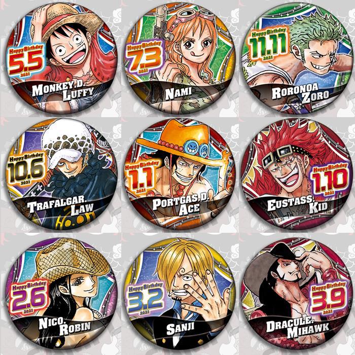 One Piece Anime Badge Pin Set  - Model Kit Accessories recension och pris